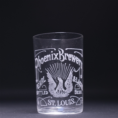 Phoenix Brewery Pre-Prohibition Etched Drinking Glass 