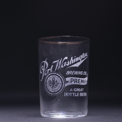 Port Washington Premo Pre-Prohibition Etched Glass 