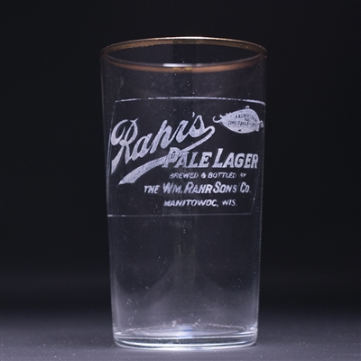 Rahrs Pale Pre-Prohibition Etched Drinking Glass 