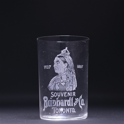 Reinhardt and Co Canadian Etched Drinking Glass 
