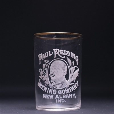 Paul Reising Brewing Co Pre-Prohibition Etched Glass 