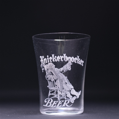 Knickerbocker Beer Pre-Prohibition Etched Drinking Glass 