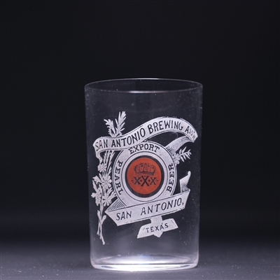 San Antonio Brewing Pre-Prohibition Etched Glass 