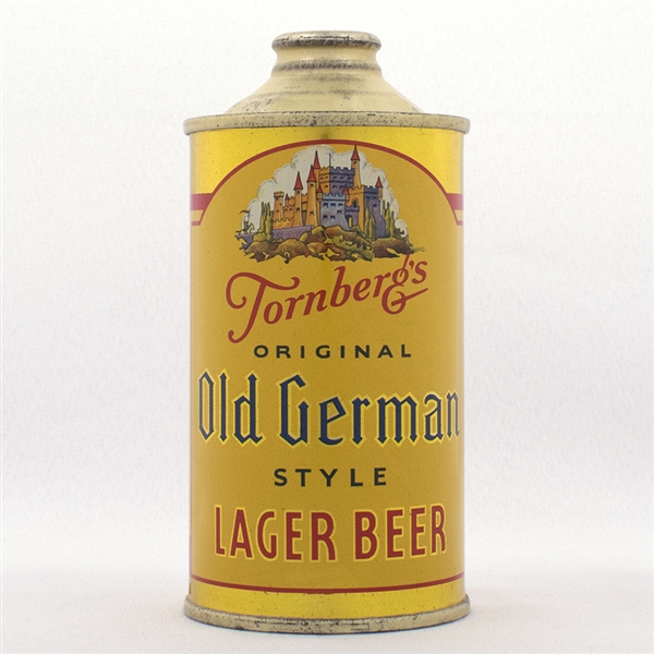 Tornbergs Old German Cone Top Beer Can EXCEPTIONAL  187-4