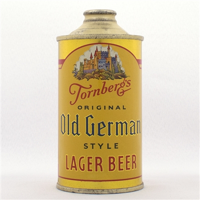 Tornbergs Old German Cone Top Beer Can EXCEPTIONAL  187-4
