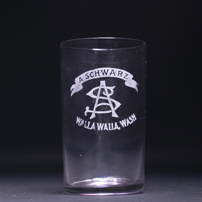 A Schwarz Pre-Prohibition Etched Drinking Glass 