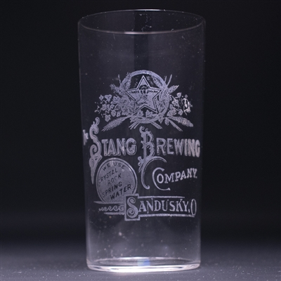 Stang Brewing Pre-Prohibition Etched Drinking Glass 