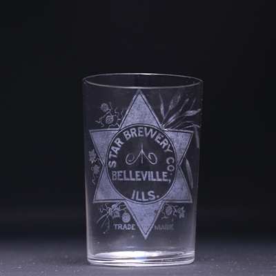 Star Brewery Pre-Prohibition Etched Drinking Glass 