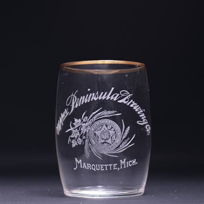Upper Peninsula Brewing Pre-Prohibition Etched Glass 