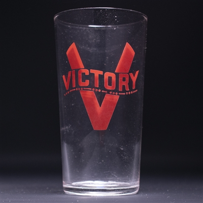 Victory Beer 1940s Enameled Drinking Glass 