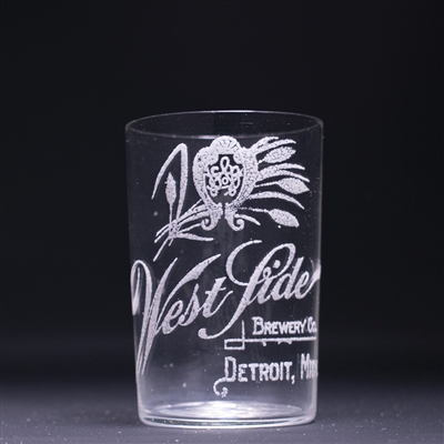 West Side Brewery Pre-Prohibition Enameled Drinking Glass 