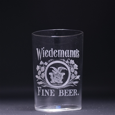 Wiedemanns Pre-Prohibition Etched Drinking Glass 