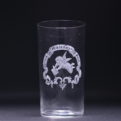 Wielands Pale Pre-Prohibition Etched Drinking Glass 