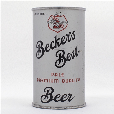 Beckers Best Opening Instruction Beer Can  35-24