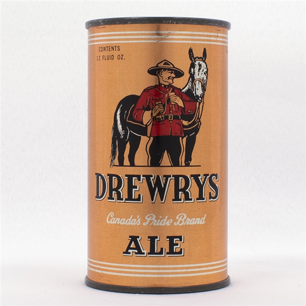 Drewrys Ale Opening Instruction Flat Top Can  55-25