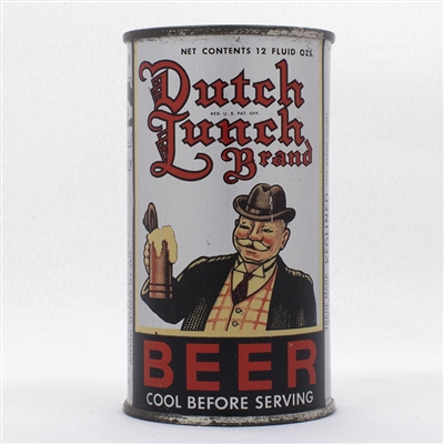 Dutch Lunch Beer Instructional Flat Top Can  57-30