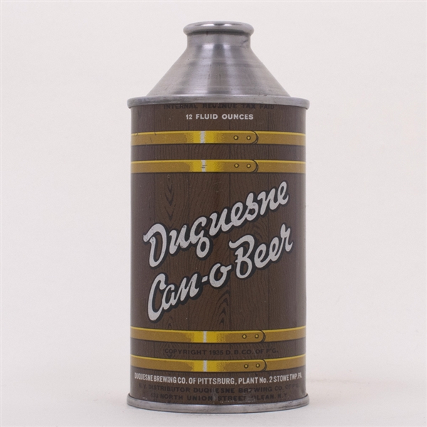 Duquesne Can-O-Beer Cone Can 159-27