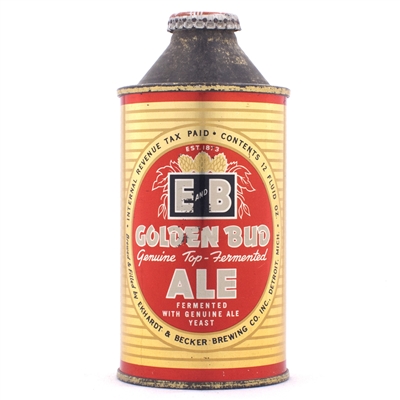 E&B Golden Bud Ale Cone Top Can 160-13