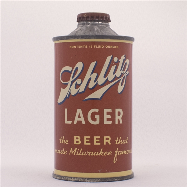 Schlitz Lager Beer FBIR Cone 183-12