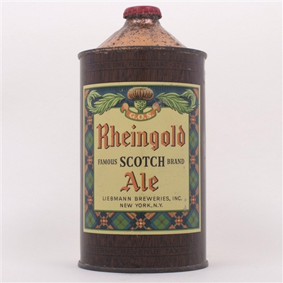Rheingold Scotch Ale Quart Cone 218-4