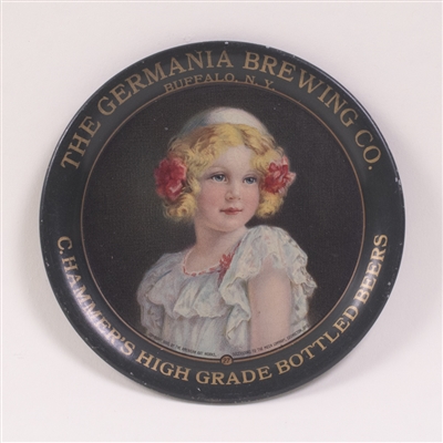 Germania Brewing Co. Pre-Prohibition Girl with Flowers Tip Tray