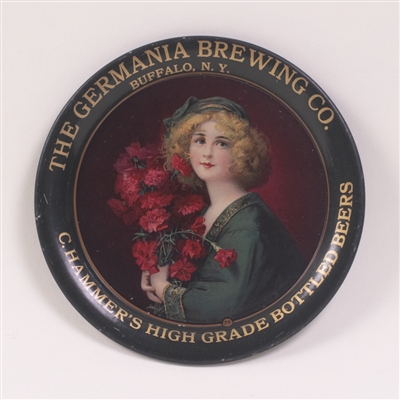 Germania Brewing Co. Pre-Prohibition Woman with Bouquet Tip Tray