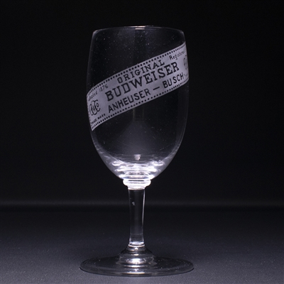 Budweiser Pre-Prohibition Etched Stem Glass