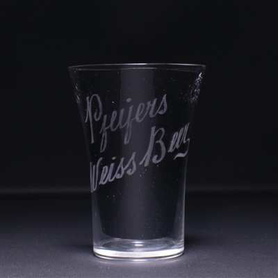 Pfeifers Weiss Beer Pre-Prohibition Etched Glass