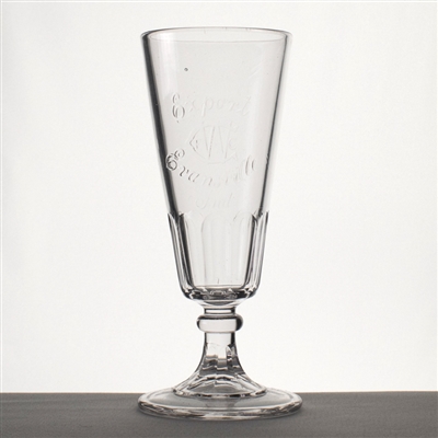 FW Cook Pre-Prohibition Embossed Stem Glass