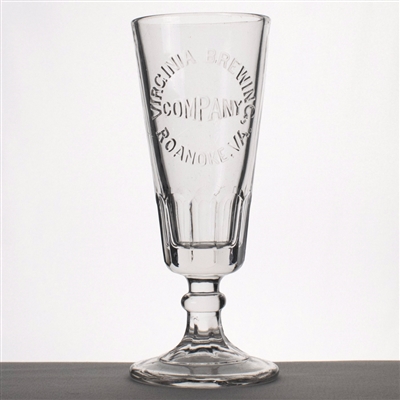 Virginia Brewing Pre-Prohibition Embossed Stem Glass