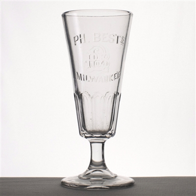 Bests Milwaukee Pre-Prohibition Embossed Stem Glass