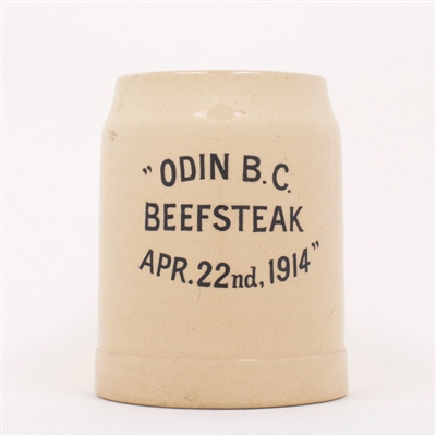 Odin B.C. Canada Beefsteak Commemorative 1914 Stoneware Mug