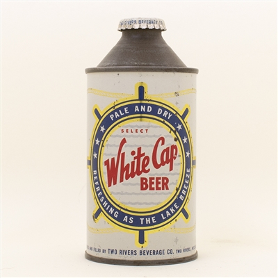 White Cap Beer Nautical Cone Top Can
