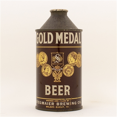 Gold Medal Beer Stegmaier Cone Top Can