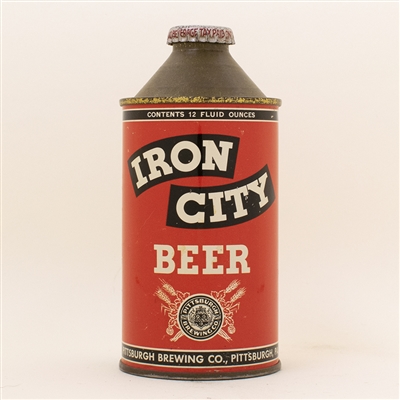 Iron City Beer High Profile Cone Top Can