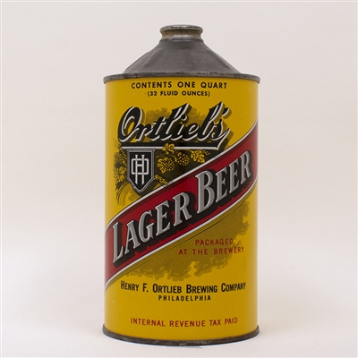 Ortliebs Lager Beer Quart Cone