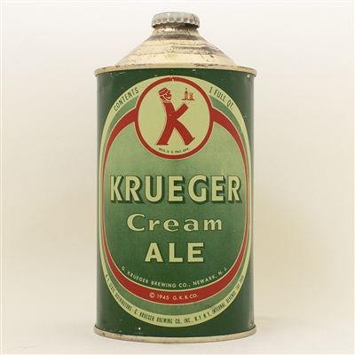 Krueger Cream Ale Quart Cone Top Can