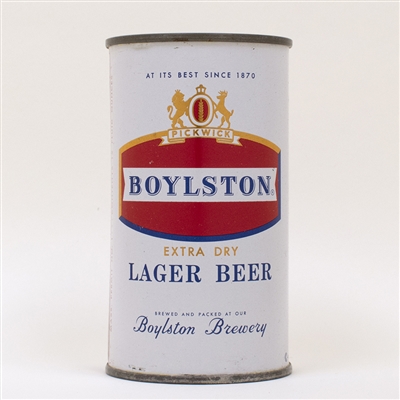 Boylston Lager Beer Flat Top Can