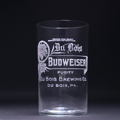 Du Bois Budweiser Pre-Prohibition Etched Drinking Glass 
