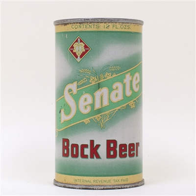 Senate Bock Beer Flat Top Can