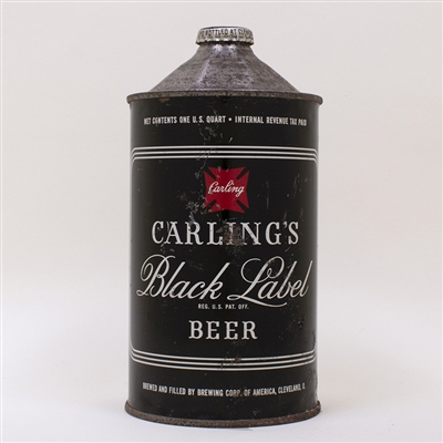 Carlings Black Label Quart Cone Can