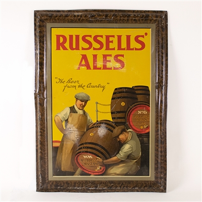 Russells Malton Ales Self Framed Tin Sign