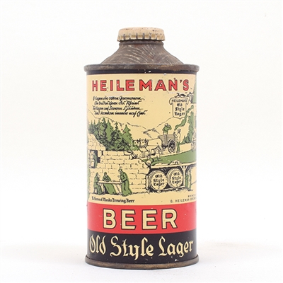 Heilemans Old Style Beer Cone Top 177-10