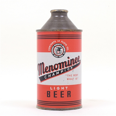 Menominee Beer Cone Top 173-19