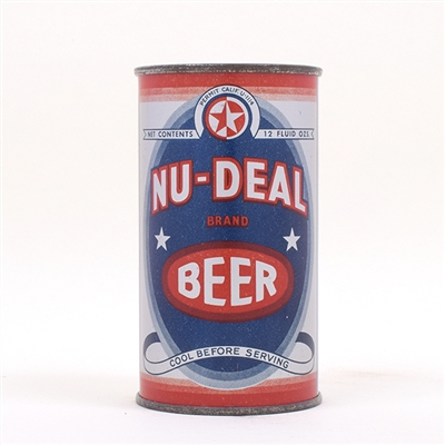 Nu Deal Beer RARE OI 581 Flat Top STELLAR