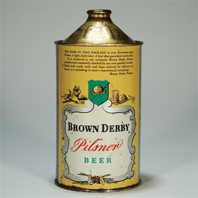 Brown Derby Pilsner Beer Quart 204-4