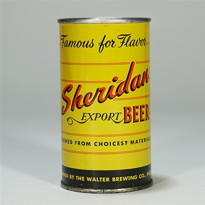 Sheridan Export Beer Can WALTER 132-38