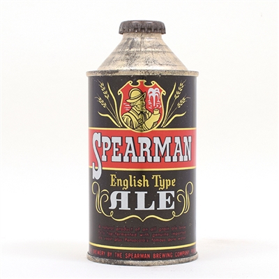 Spearman English Type Ale Cone Top 185-26 STUNNING