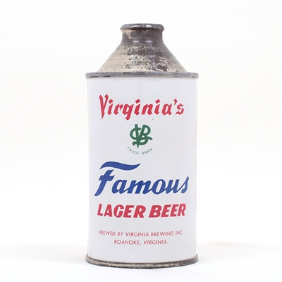 Virginias Famous Beer Cone Top 188-18