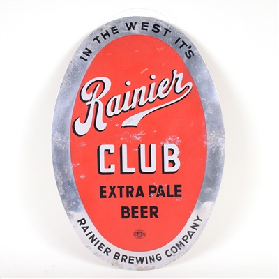 Rainier Club Extra Pale Beer Aluminum Sign